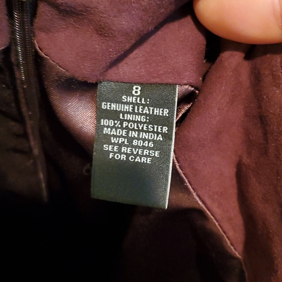 INC suede leather lined pencil skirt - Picture 3 of 4